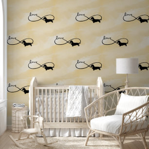 Infinity Love Lemniscate Rough-Hair Dachshund 1 Wallpaper