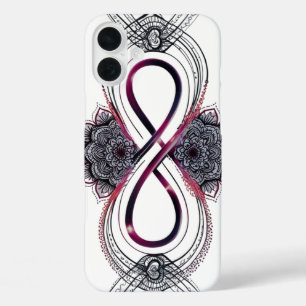 Infinity Love Mandala iPhone 16 Plus Case – Modern
