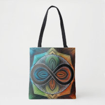 Infinity Mandala  African Tribal Mask Abstract 