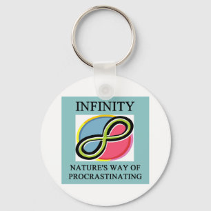 INFINITY math joke Key Ring