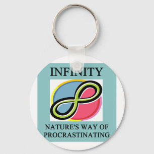 INFINITY math joke Key Ring