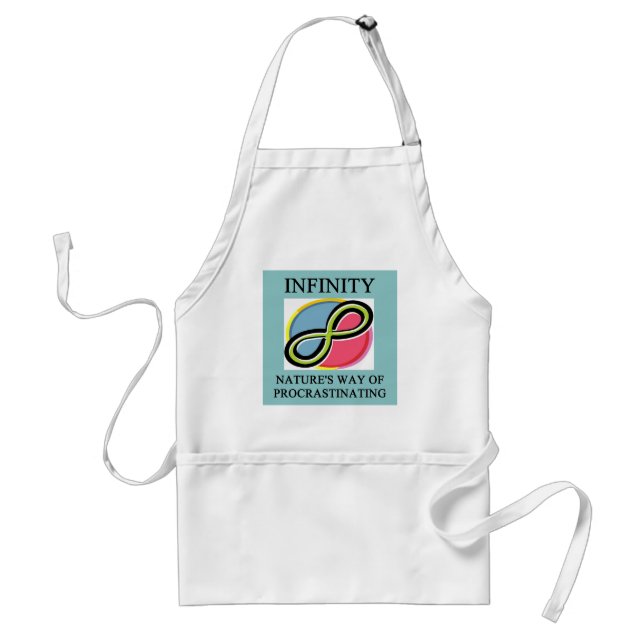 INFINITY math joke Standard Apron (Front)