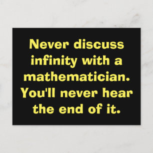 Infinity Math Postcards