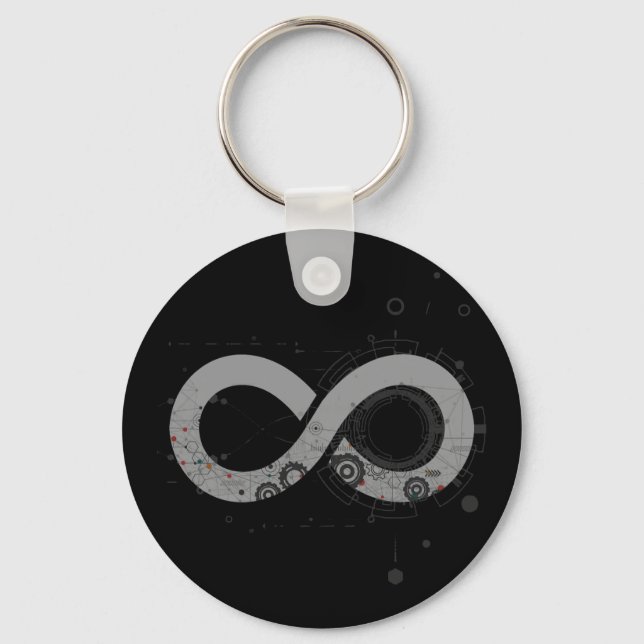 Infinity - Math Symbols  Key Ring (Front)