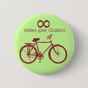 Infinity Miles Per Gallon Bike Button