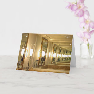 Infinity mirror card