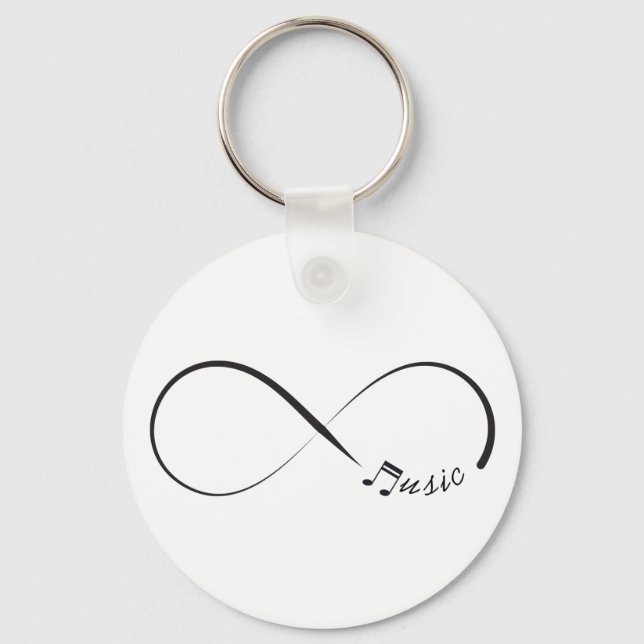 Infinity music symbol key ring (Front)