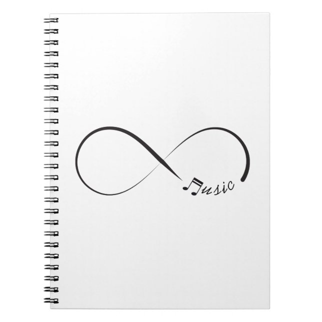 Infinity music symbol notebook (Front)