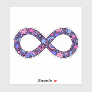 Infinity Neurodiverse Doodle Omnisexual Pride Flag