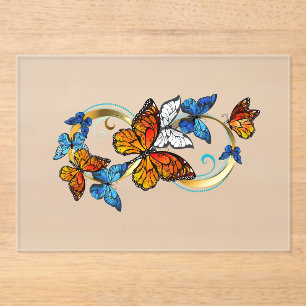 Infinity of Monarch Butterflies Acrylic Invitations