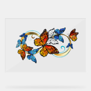 Infinity of Monarch Butterflies Acrylic Sign