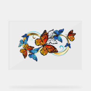 Infinity of Monarch Butterflies Acrylic Sign