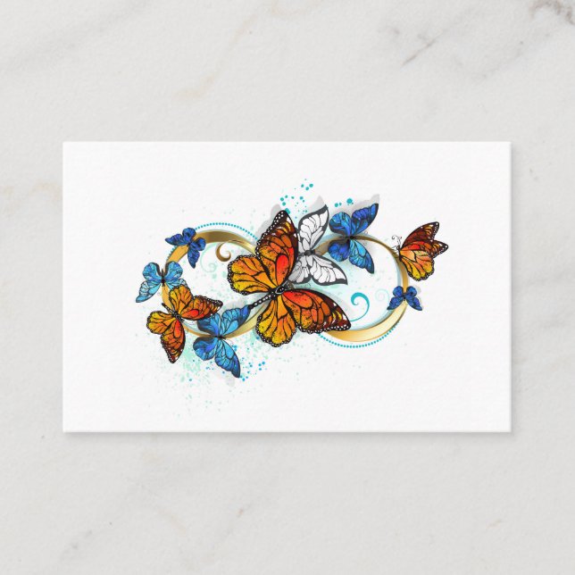 Infinity of Monarch Butterflies Appointment Card (Front)