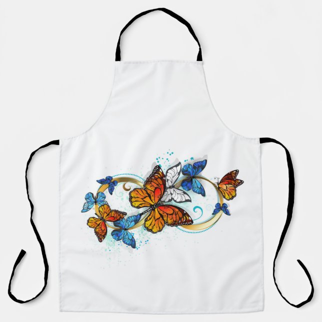 Infinity of Monarch Butterflies Apron (Front)