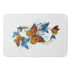 Infinity of Monarch Butterflies Bath Mat