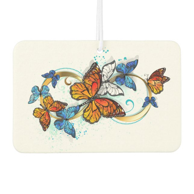 Infinity of Monarch Butterflies Car Air Freshener (Front)