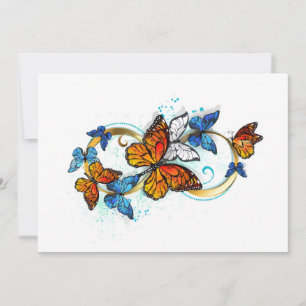 Infinity of Monarch Butterflies Card