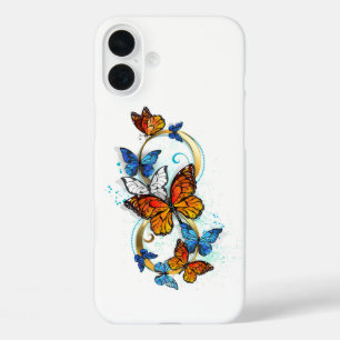 Infinity of Monarch Butterflies iPhone 16 Plus Case