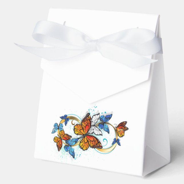 Infinity of Monarch Butterflies Favour Box (Front)