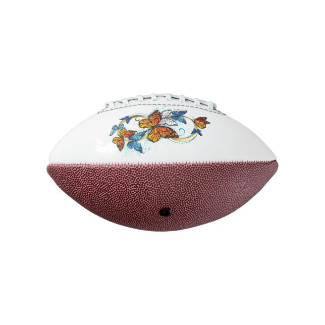 Infinity of Monarch Butterflies Football (Rotated 270)
