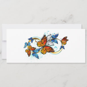 Infinity of Monarch Butterflies Holiday Card