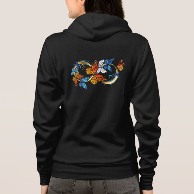 Infinity of Monarch Butterflies Hoodie (Back)