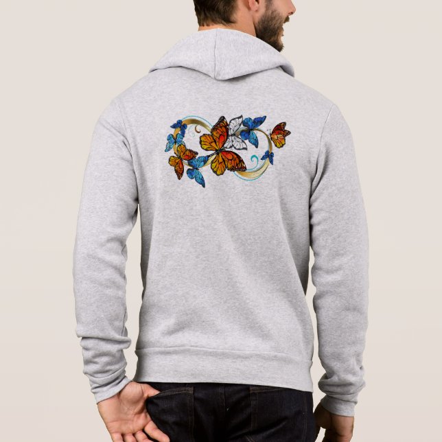 Infinity of Monarch Butterflies Hoodie (Back)