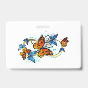 Infinity of Monarch Butterflies ID Badge