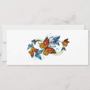 Infinity of Monarch Butterflies Invitation