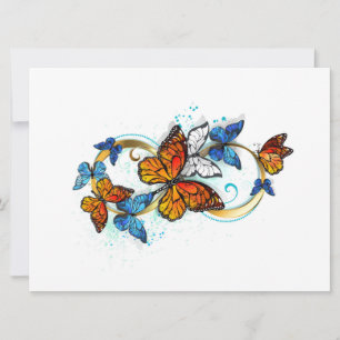 Infinity of Monarch Butterflies Invitation