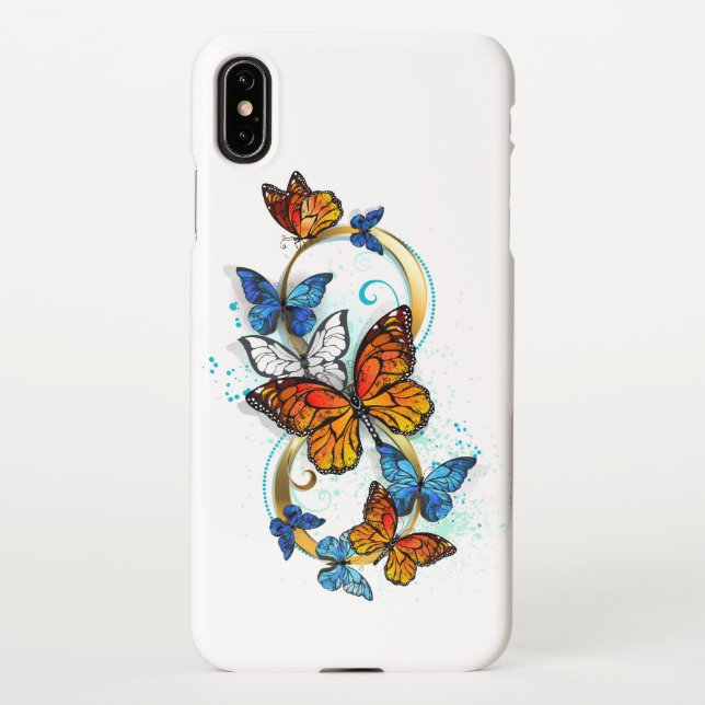 Infinity of Monarch Butterflies iPhone Case (Back)