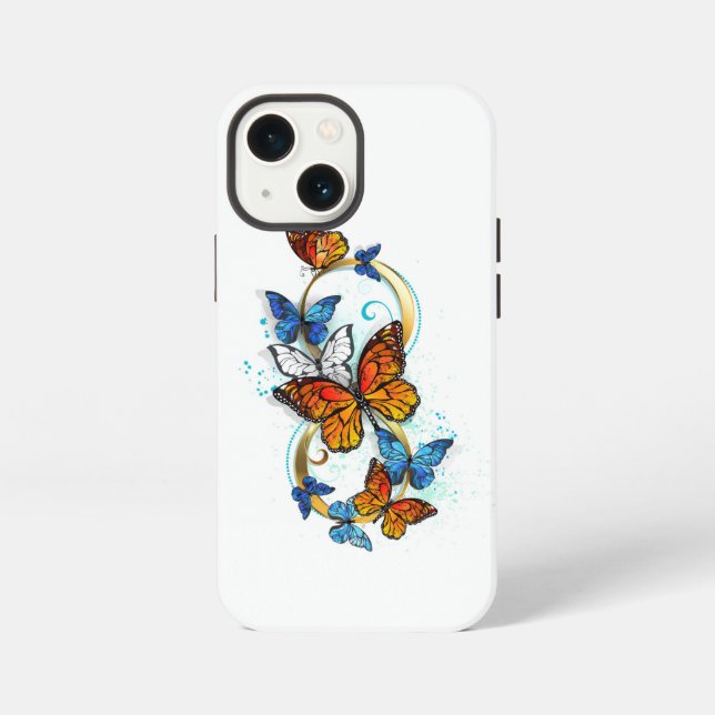 Infinity of Monarch Butterflies iPhone Case (Back)