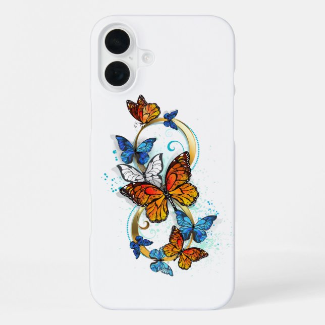 Infinity of Monarch Butterflies iPhone Case (Back)