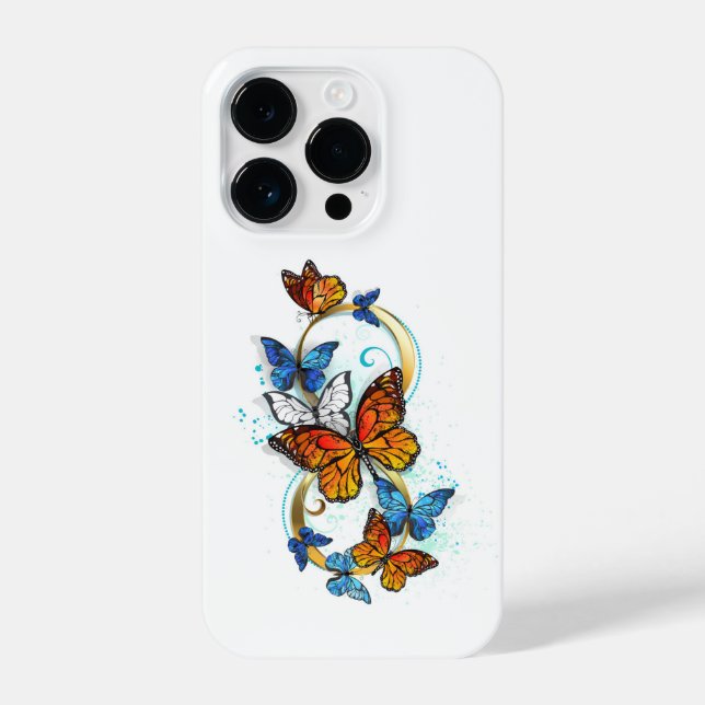Infinity of Monarch Butterflies iPhone Case (Back)
