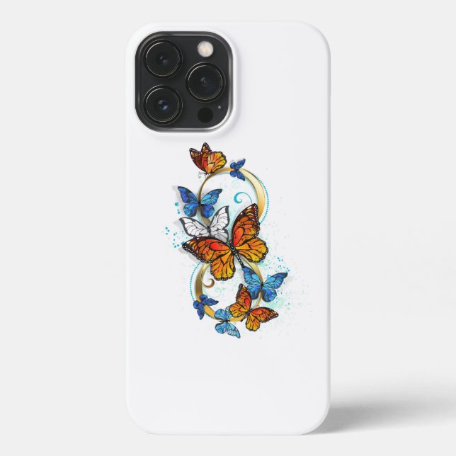 Infinity of Monarch Butterflies iPhone Case (Back)