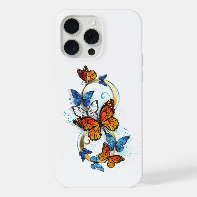 Infinity of Monarch Butterflies iPhone Case (Back)