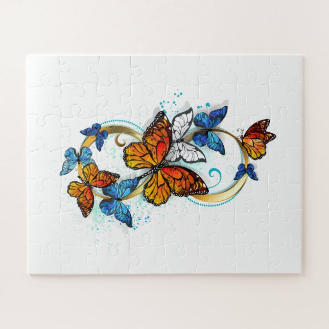 Infinity of Monarch Butterflies Jigsaw Puzzle (Horizontal)