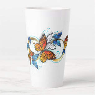 Infinity of Monarch Butterflies Latte Mug