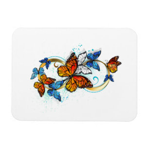 Infinity of Monarch Butterflies Magnet