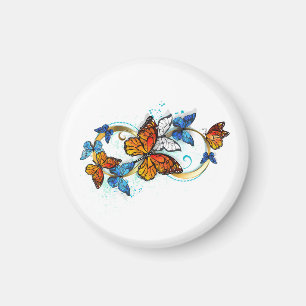 Infinity of Monarch Butterflies Magnet