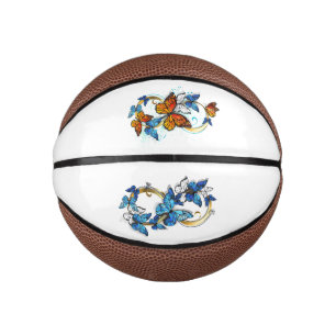 Infinity of Monarch Butterflies Mini Basketball