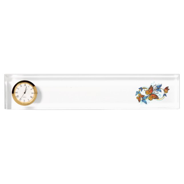 Infinity of Monarch Butterflies Nameplate (Front)