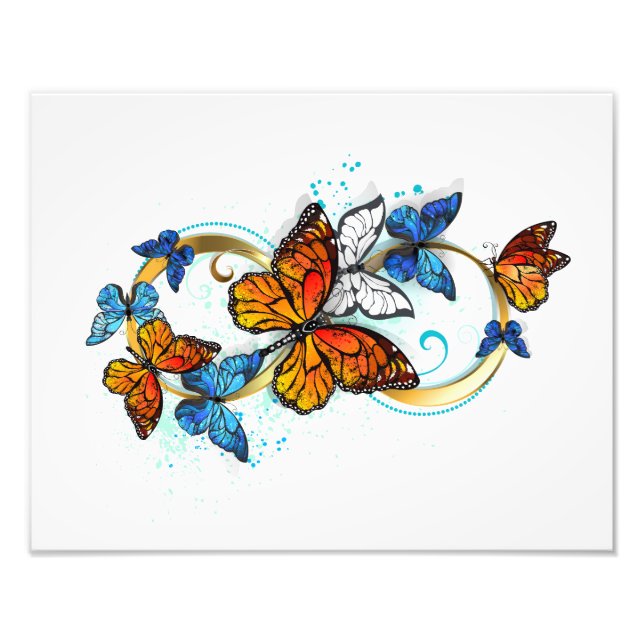 Infinity of Monarch Butterflies Photo Print (Front)
