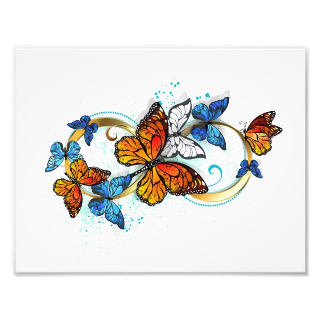 Infinity of Monarch Butterflies Photo Print (Front)