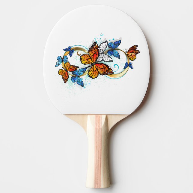 Infinity of Monarch Butterflies Ping Pong Paddle (Front)