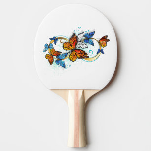Infinity of Monarch Butterflies Ping Pong Paddle