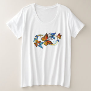 Infinity of Monarch Butterflies Plus Size T-Shirt
