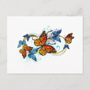 Infinity of Monarch Butterflies Postcard