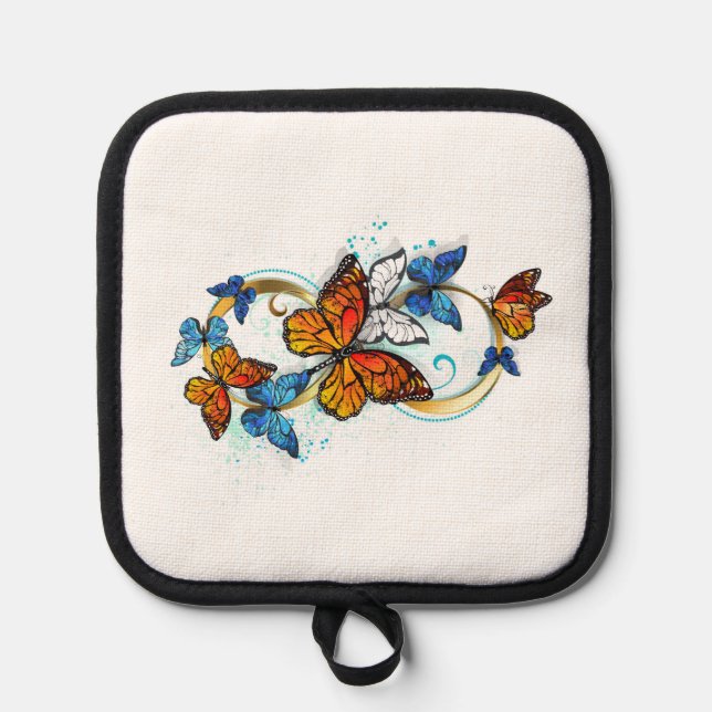 Infinity of Monarch Butterflies Pot Holder (Front)