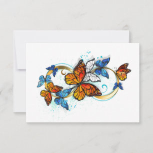 Infinity of Monarch Butterflies RSVP Card